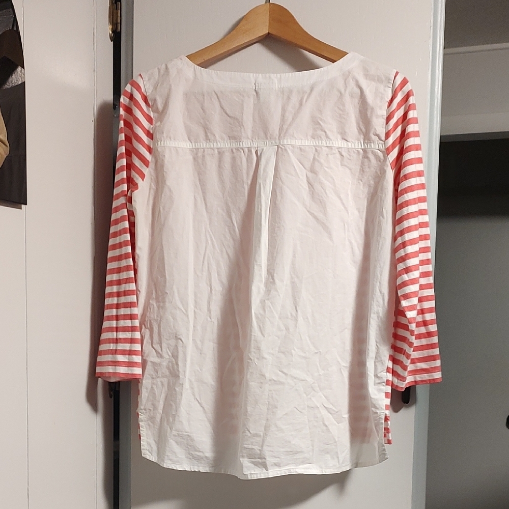 J. Crew Striped Top in Pink and White - Picture 5 of 5